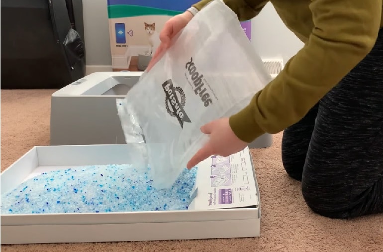 litière cristal scoopfree